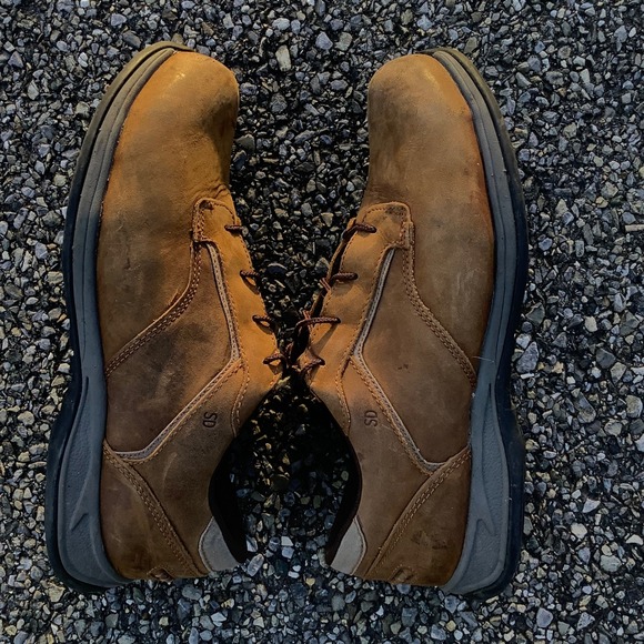 Red Wing Shoes Work Oxford Brown Leather Lace Up Safety Toe Men's Size 10H - Picture 11 of 13